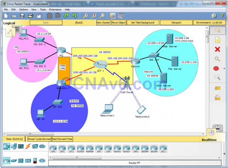 CCNA 4 Connecting Networks v6.0 - SIC Chapter 3 Packet Tracer Skills