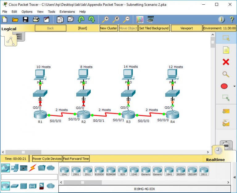 Appendix Packet Tracer Subnetting Scenario 2 Instructions Answers